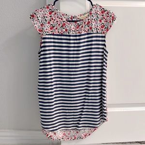 Matilda Jane Blue Stripe and floral top